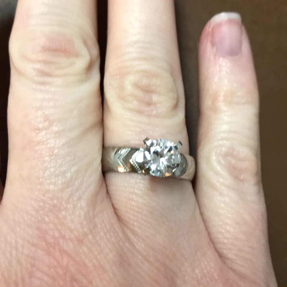 White Austrian Crystal Ring